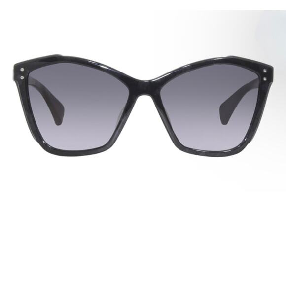 Rag & Bone NWOT Black Pearl Grey Gradient Eyewear Sunglasses with Sunglass Case - Picture 6 of 15